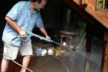 Handyman helping at a home