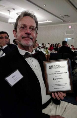 David Druitt with his award